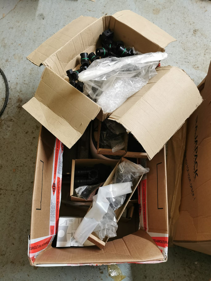 Box of Horsch Ex Stock parts