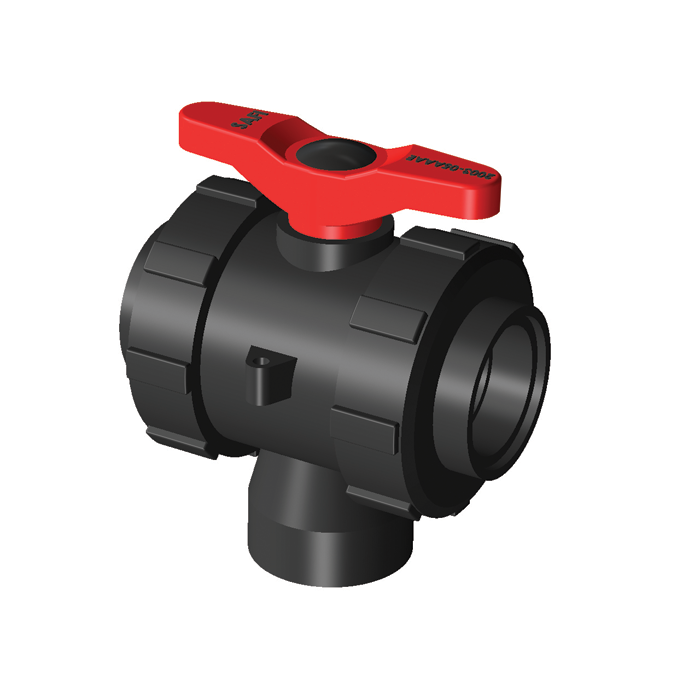 Safi Ball Valve DN40 11/2" 3 way