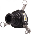 3" Q/R cam lock to 2" Male adaptor