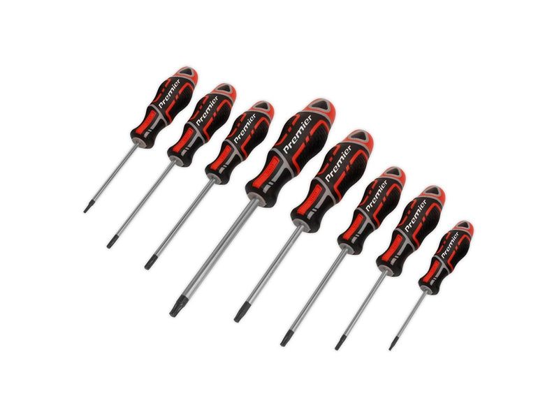 Screwdriver Set 8pc Security TRX-Star* GripMAX® - Red